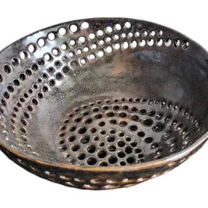ceramic spiral fruit bowl
