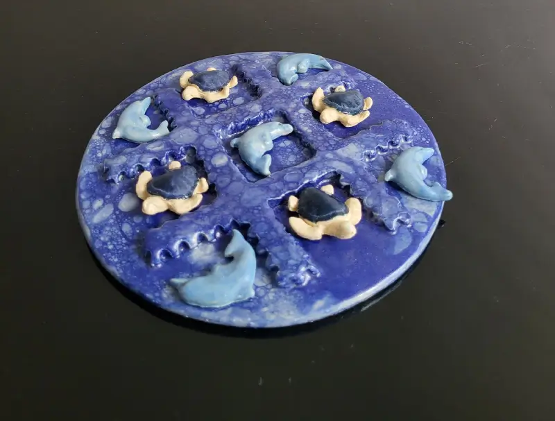 tic tac toe Kinsella Art ceramic game Kinsella Art