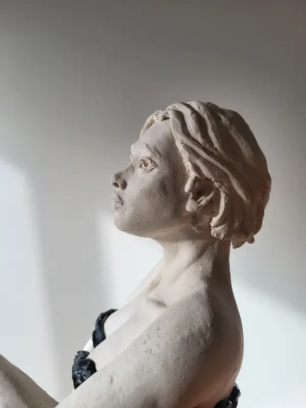 sculpture clay bisque fired