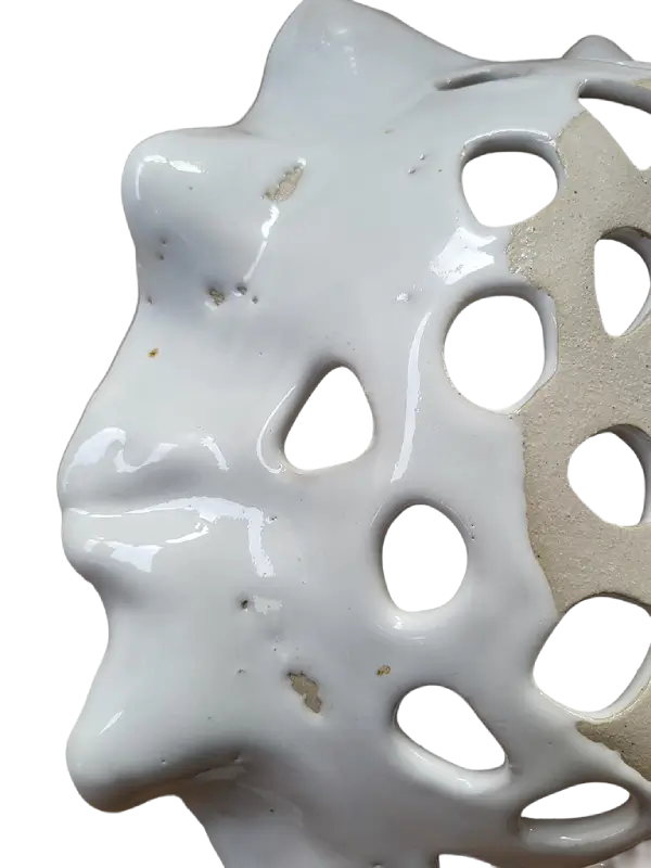 White Ceramic Fruit Bowl - Image 4