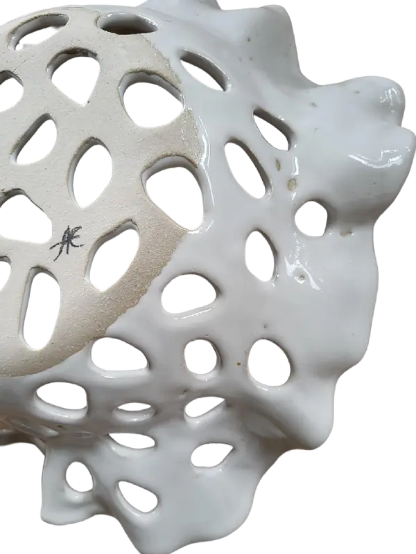 White Ceramic Fruit Bowl - Image 5